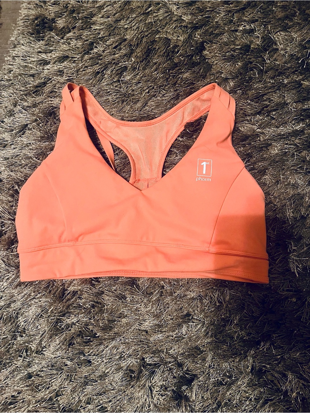 Phorm Pink Racerback Sports Bra with Mesh Back